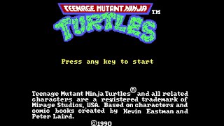 Teenage Mutant Ninja Turtles DOS Version Tandy 1000  Demonstration