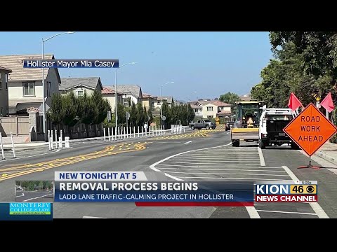 Ladd Lane Traffic Calming Project starts removal process