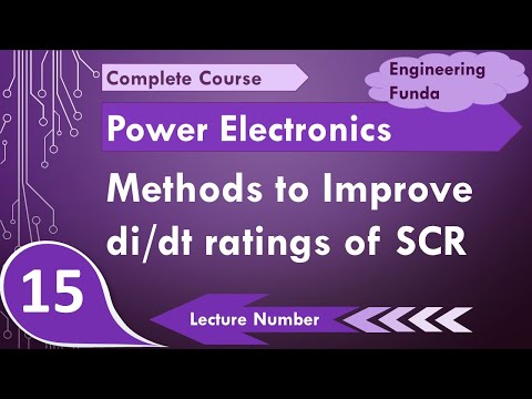 Methods to improve di dt ratings of SCR