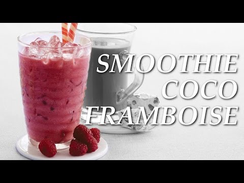 Recette Smoothie coco framboise