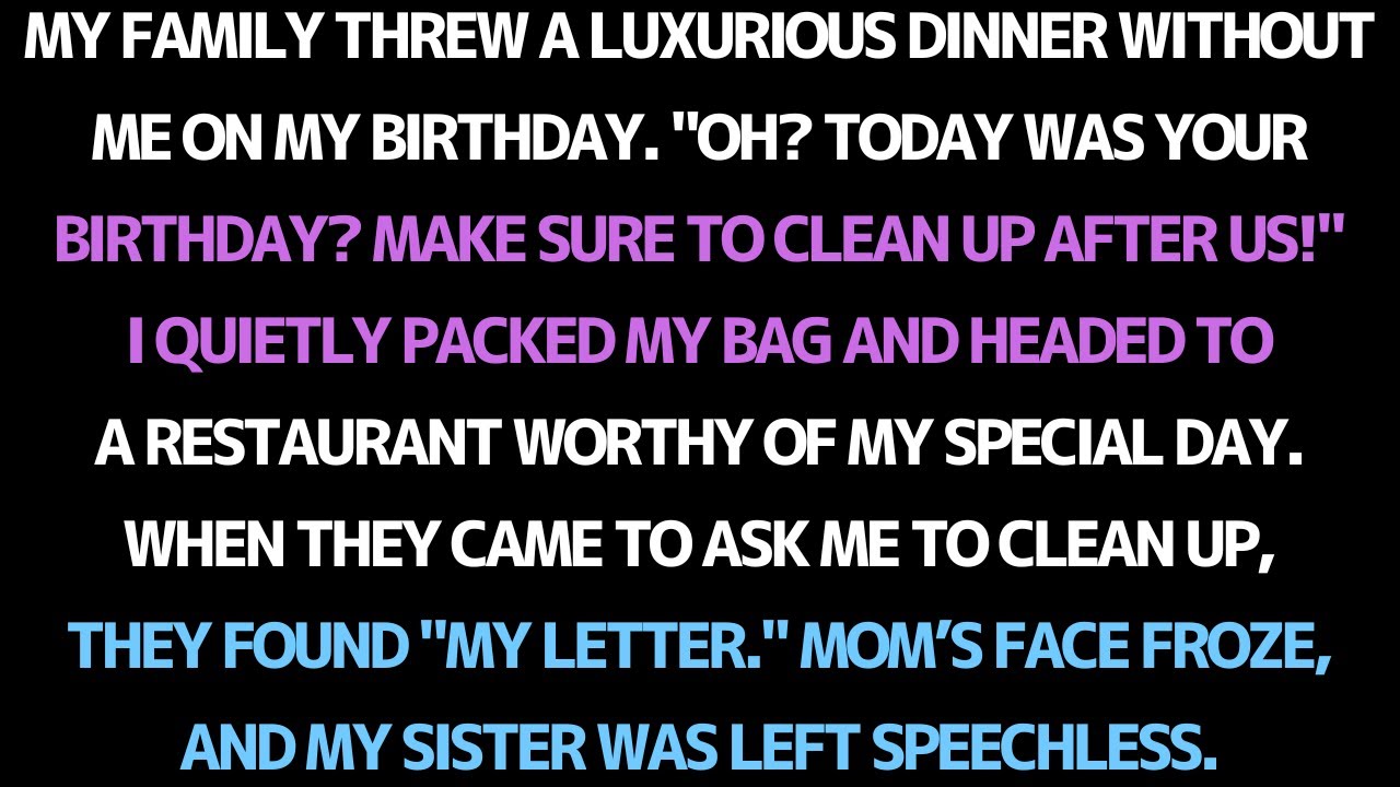 MY FAMILY IGNORED MY BIRTHDAY… BUT THEY WEREN’T READY FOR MY RESPONSE