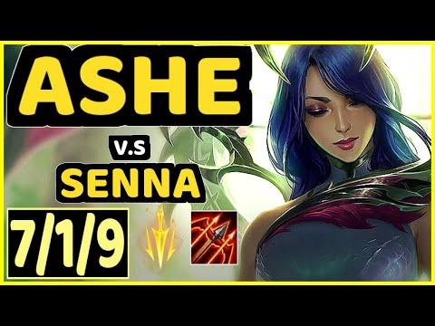 SARKIS (ASHE) vs SENNA - 7/1/9 KDA BOTTOM ADC GAMEPLAY - BR Ranked GRANDMASTER