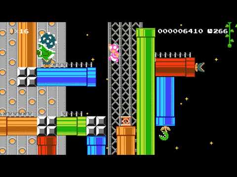 Super Mario Maker 2 "Mechanical Marsh Madness" by Alec