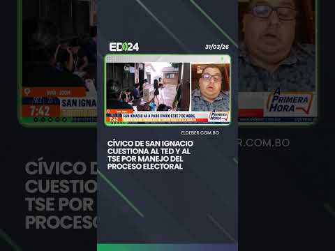 Cívico de San Ignacio cuestiona al TED y al TSE por manejo del proceso electoral