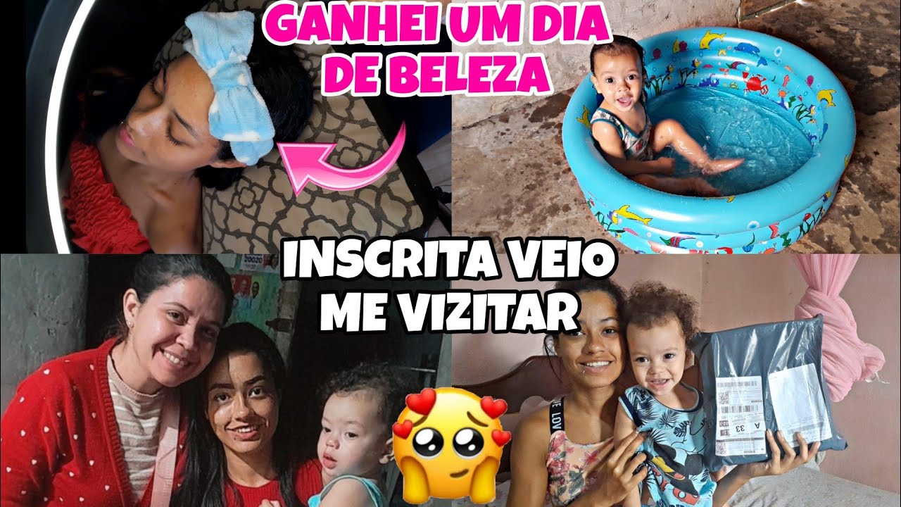 FUI TER UM DIA DE BELEZA😍UMA INSCRITA VEIO AQUI EM CASA ME VISITAR AMEI CONHECER🥹💗