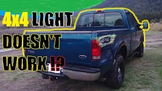 4x4 Light on Dash Doesn't Work. Diagnosis. How To Repair Wiring Harness. #pistonshack #fordtrucks