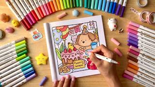 Cozy Coloring Book ASMR | No Talking | Relaxing Coloring Session