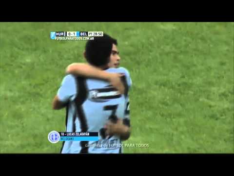 Gol de Zelarayán. Huracán 0 - Belgrano 1. Fecha 30. Primera División 2015. FPT.