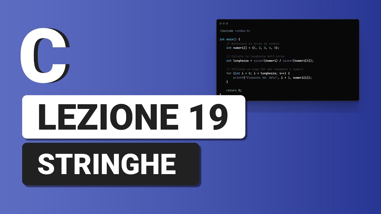 Stringhe - C Tutorial Italiano 19