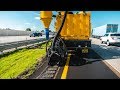 How Rumble Strips are made - Rumble Hog Application continuous offloading
