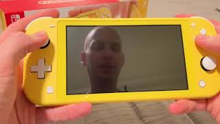 Yellow Nintendo Switch Lite Unboxing