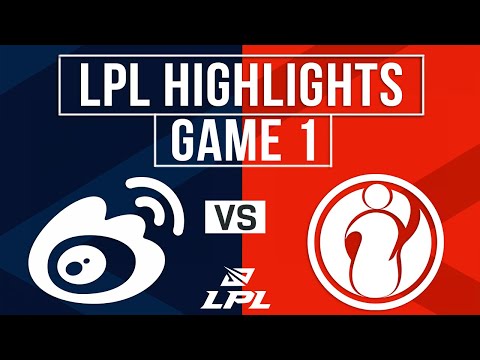 WBG vs IG Highlights Game 1 | LPL 2026 Split 1 | Weibo Gaming vs Invictus Gaming