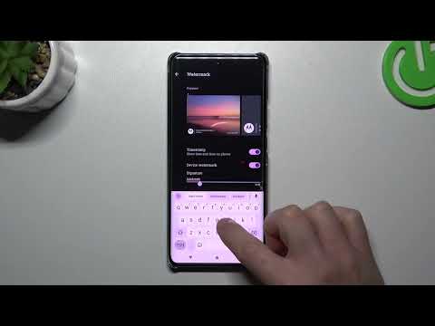How to Customize Camera Watermark on Motorola Edge X40?