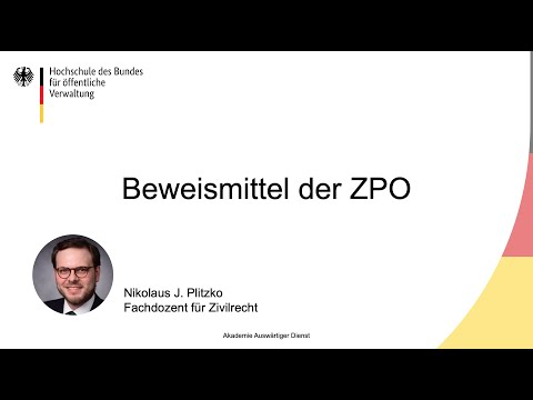Beweismittel der ZPO