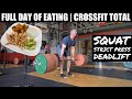 Full Day Of Eating | CrossFit Total - 1,105lbs/502kg (Squat, Strict Press, & Deadlift Max)