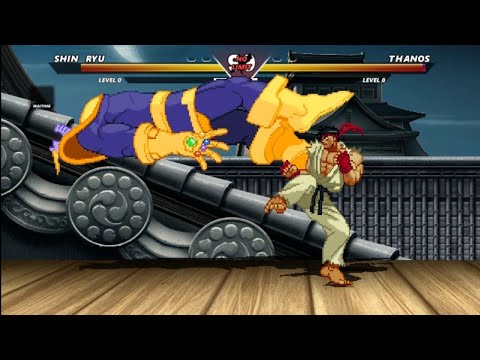 SHIN RYU, EVIL RYU VS THANOS - VERY INCREDIBLY EXCITING FIGHT !