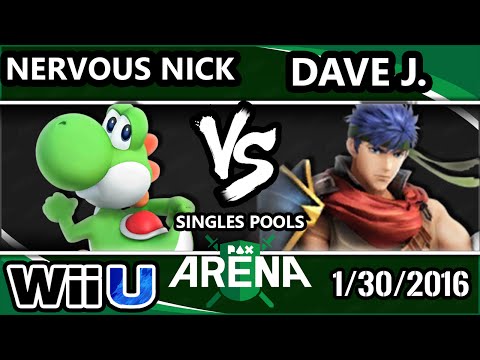PAX South Arena - Nervous Nick (Yoshi) Vs. Dave J. (Fox, Ike) SSB4 Pools - Smash Wii U - Smash 4