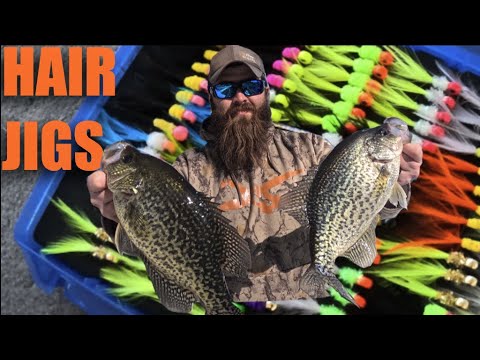 Hair Jig Crappie (casting a 1/32)