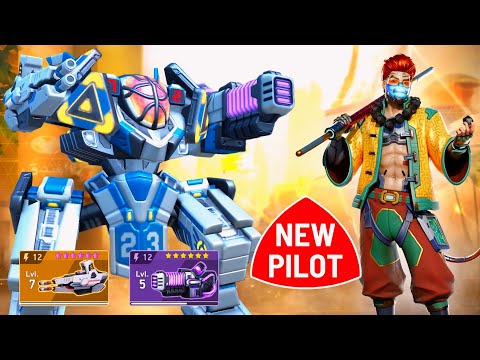 NEW PILOT Sunny - Aegis with Fusion Cannon 12 & Carbine - Mech Arena