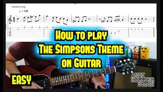 The Simpsons Theme Guitar Lesson Tutorial with TAB