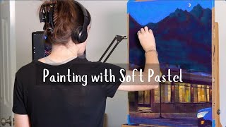 Nocturne painting process with soft pastel!
