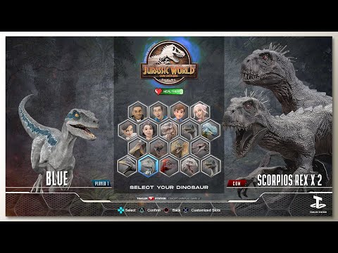 Velociraptor vs Scorpius Rex with Healthbars