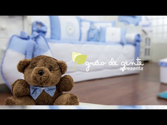 Almofada Retangular Teddy Azul | Ref: 51385