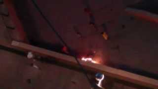 Nens cremant una foguera a Sant Ildefons