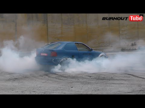 Palenie gumy BMW E36 325 "KWIATEK" cz.3 - Dobrzyca 2020