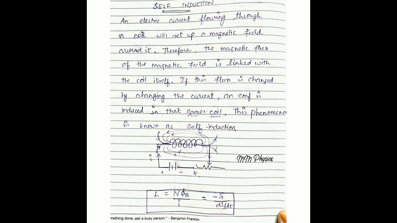 Define - Self induction - Class 12 Physics