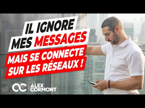 Il ignore mes messages mais est sur les réseaux sociaux