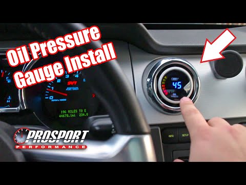 How to Install an Oil Pressure Gauge in your Car! (ProSport Oil Pressure Gauge)