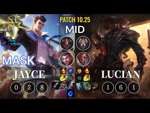 RNW Mask Jayce vs Lucian Mid - KR Patch 10.25