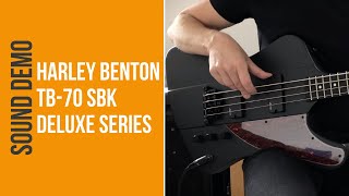 Video thumbnail for Harley Benton TB70 SBK Deluxe - Sound Demo (no talking) by Bass Bonedo