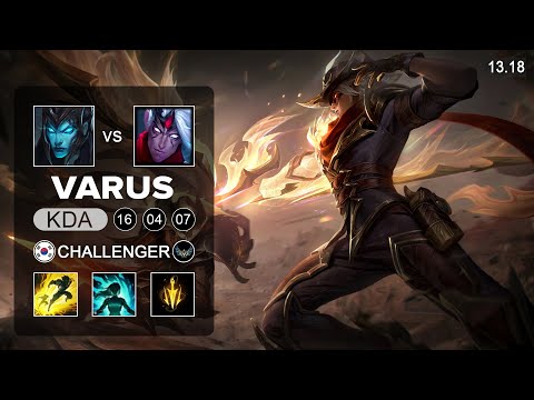 Varus vs Kalista ADC - KR Challenger - Patch 13.18 Season 13