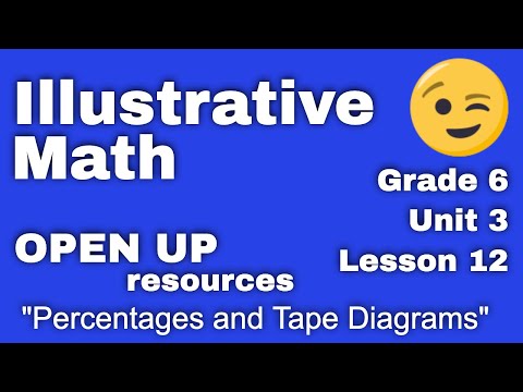 😉 6th Grade, Unit 3, Lesson 12 Percentages and Tape Diagrams Illustrative Math