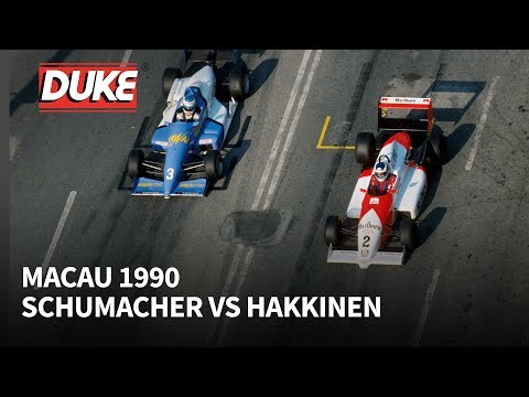 Schumacher v Hakkinen at the 1990 Macau Grand Prix