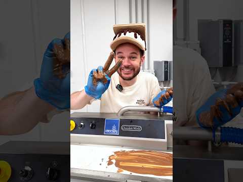 Using Our Chocolate WATERFALL! 🍫