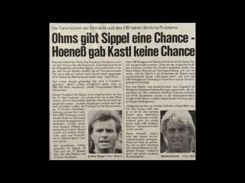 Bundesliga Saison 1991/ 92 Eintracht Frankfurt - VFB Stuttgart