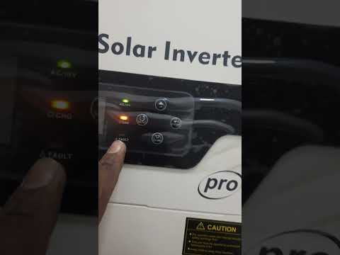 how to reset inverter if showing fault light,