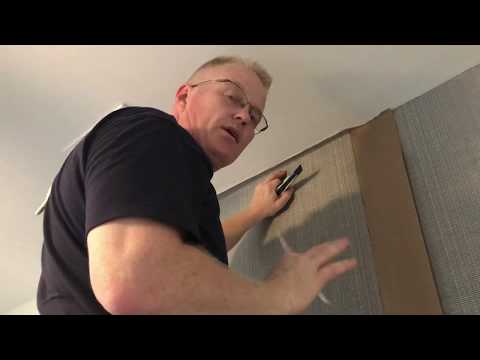 How To Double Cut Non-Woven Grasscloth - Spencer Colgan