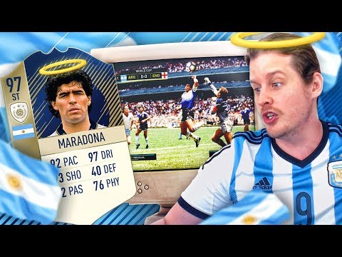 RECREATING THE GOAL OF THE CENTURY! 97 PRIME ICON MARADONA SQUAD! FIFA 18 ULTIMATE TEAM