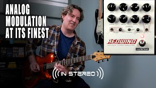 Video thumbnail for Hamstead Redwing Analog Stereo Modulator (That Pedal Show Collab) by AndyDemos
