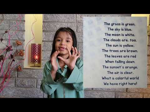 POEM "OUR WORLD" l  Kids Rhyme l Kids Poem l Princess Zavi