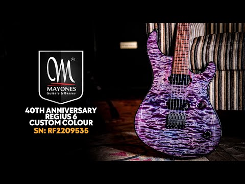 Mayones 40th Anniversary Series Regius 6 Custom Colour | SN: RF2209535