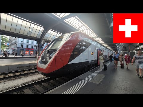 🇨🇭 Passenger view Luzern - Zurich HB on SBB's Bombardier TWINDEXX 🇨🇭
