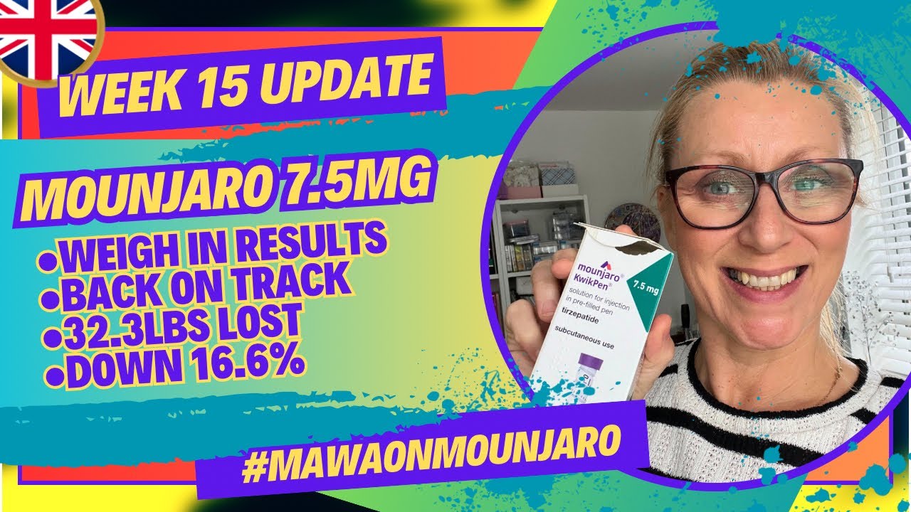 WEEK 15 UPDATE: a great loss this week - back on track / over 32lbs lost so far  #mawaonmounjaro