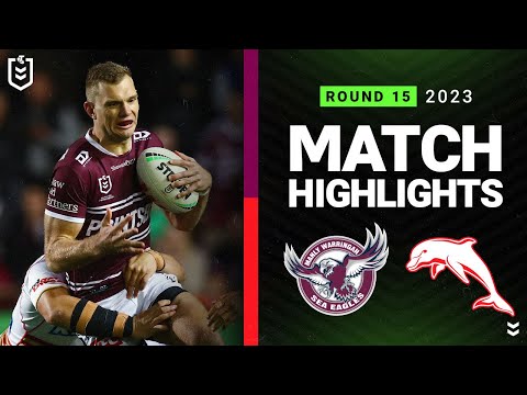 NRL Highlights | NRL 2023 | Manly-Warringah Sea Eagles v Dolphins | Match Highlights