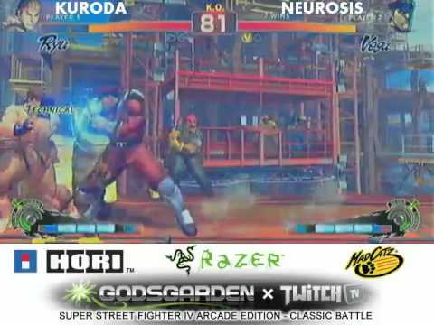 Kuroda (Ryu) vs. Shungoku Neurosis (M.Bison/Dictator) SSF4:AE