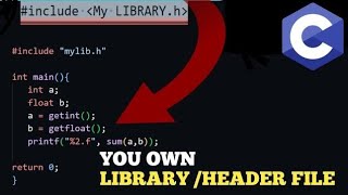 How to create your own library | header file in C | Inlazy coding